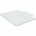 Lorell Chairmat, w/Lip, Tempered Glass, 1000 lb Cap, 48inx36in, Clear LLR82836